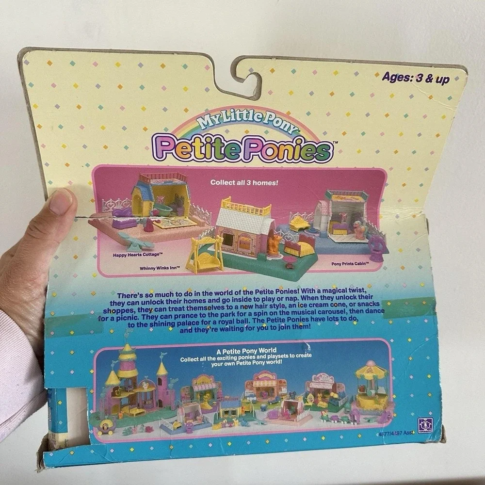 Vtg Petite Ponies My Little Pony Mini Whinny Winks Inn With Box